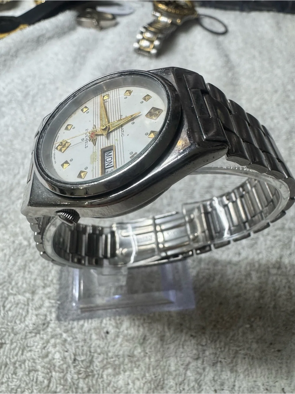 Citizen Silver Stainless Steel Analog Watch with Day-Date